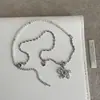 Colar com Pingente de Pônei de Zircônia para Mulheres, Simples e Único, Versátil e Estiloso, Gargantilha Clavicular com Emenda de Pérola