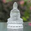 Botella de Red de Vidrio Guanyin Bodhisattva Asiento de Loto Estatua de Buda Guanyin Decoración Hogar Salón de Buda Templo Estatua de Adoración