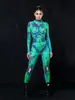 FD2526 Mono Divertido con Estampado Transfronterizo para Halloween, Mujer Elástico Ajustado Delgado Manga Larga Disfraz Cosplay