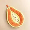 Toalla Pequeña de Terciopelo Coral con Frutas Transfronteriza, Pañuelo Colgable, Toalla de Mano Gruesa Absorbente para Cocina y Baño, Regalo Souvenir