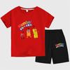 Blocos de construção digitais numberblocks roupas camiseta de manga curta conjunto infantil de tops e calças desenho animado estampado ins moda