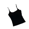 Camisole com sutiã anti-exposição para mulheres com bojos embutidos, adequada para usar como camada interna, colete quente para outono e inverno