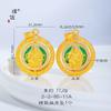 Tienda de oro Puzuo mismo estilo oro arena accesorios DIY colgante Bao Xianghua Huang Cai Shen Jin Yu Mantang collar de nuevo estilo chino para mujer