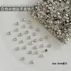 Rhinestones de Circonia Biselados de Fondo Plano 5A para Decoración de Uñas Mezcla de Mini Rhinestones Irregulares Decoraciones Blancas Súper Brillantes para Uñas Decoraciones de Rhinestone para Uñas Portátiles