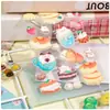 Pegatinas de Espuma 3D de Animales Lindos Shangle Transfronterizos, Dibujos Animados Gato Pan Pájaro, Pegatinas de Burbujas Luminosas