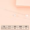 Venta al por mayor de fábrica cadena sencilla chapada en plata 925 collar femenino cadena cruzada cadena caja cadena estrellada cadena semilla de melón cadena ola de agua