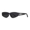 Óculos de sol retro olho de gato feminino 2024 Nova moda High-end Sense Internet Celebrity Anti-UV Óculos de sol de emagrecimento para rosto quadrado