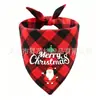 E-commerce Transfronteiriço Produtos para Pets Lenço Triangular Lenço Triangular de Natal para Pets Bavete Decoração para Pets