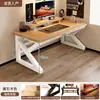 Mesa de Computador em Madeira Maciça Cuidadosamente Selecionada, Mesa para Jogos de Desktop, Mesa de Estudo para Casa, Mesa Simples para Escrita, Mesa de Escritório para Adultos, Mesa Dupla