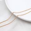 Retenção de Cor Aprimorada Corrente Lateral de Verão Corrente Espalhada Base de Pulseira Feita à Mão diy Corrente Chicote Corrente de Colar Joias Material Banhado a Ouro
