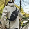 Bolsa de Peito Masculina Moda Coreana Transfronteiriça Grande Capacidade Cordão Simples Ombro Transversal Bolsa para Esportes ao Ar Livre Bolsa de Cintura para Celular