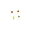 Accesorios chapados en oro de cobre cuentas de moneda de cobre huecas cuenta plana de moneda cuenta redonda cuenta de transferencia pulsera de cuenta plana joyería diy