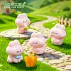 Micro-paisagem Fofo Sorvete Rosa Coelho Pequeno Boneca Mengli Jardinagem Paisagismo DIY Acessórios Decorativos Pequenos Enfeites