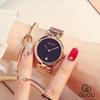 Reloj de Pulsera de Acero con Hebilla de Mariposa, Temperamento para Dama, Combinación Casual, Moda, Impermeable, de Cuarzo para Mujer