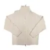Amostra Grátis Outono e Inverno Novo Estilo Coreano Solto Estilo Preguiçoso Suéter de Tricô Gola Alta Zíper Suéter Feito Sob Medida pelo Fabricante