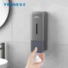 Dispensador de Jabón Líquido para Manos de Espuma Dispensador de Jabón para Montar en Pared Caja para Desinfectante de Manos sin Taladro Botella de Detergente para Cocina Limpieza