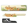 Cuchillo para fruta estilo alemán, un cuchillo para fruta 2 en 1 versátil para uso doméstico, perfecto para pelar y rebanar frutas y verduras, una herramienta de cocina conveniente