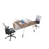 Escritorio y Silla para Personal Combinación Escritorio de Trabajo para Oficinista Escritorio de Computadora Moderno Simple con Pantalla Yifanmei