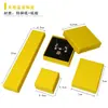 Caja de Embalaje para Joyería de Color Sólido Lista para Usar, Caja para Anillos de Tapa y Base de Alta Gama, Collar, Aretes, Embalaje de Caja para Joyería