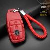 Adecuado para coches Mercedes-Benz nacionales y extranjeros nuevos Clase E hebilla de estuche para llaves S300E200L estuche para llaves con control remoto cuero genuino
