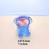Perro tumbado explosivo estéreo luminoso Lilith accesorios de resina diy paisaje en miniatura colgante de coche transmisión en vivo bolsa ciega par