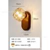 Aplique de pared moderno simple de piedra de la fortuna, lámpara de noche para dormitorio, lámpara de porche de cristal, lámpara de ambiente decorativa de lava para estudio y pasillo