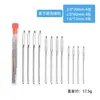 Agujas de Bordado Rojas, Agujas de Coser, Agujas para Enhebrar Tejido, Acero Inoxidable Punta Roma Embotelladas Juego de 9 Piezas Agujas de Mano para Coser Lana Agujero Grande Hecho a Mano