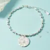 Pulsera de Grano de Arroz para Mujer, Diseño de Nicho 2020 Nueva Joyería de Estilo Minimalista de Moda con Colgante Redondo