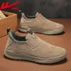 Botas de Neve Warrior para Homens 2026 Inverno Novo Estilo com Lã, Sapatos Masculinos Espessados, Sapatos de Algodão Slip-On para Outono e Inverno, Quentes