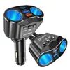 Carregador de celular para carro Bluetooth player acendedor de cigarro do carro um para três carregador de carro QC3.0 transmissor Bluetooth FM para carro