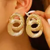 Pendientes de Moda Europeos y Americanos Estilo Ins, Tachuelas de Moda Pulidas Minimalistas, Clips para Orejas de Personalidad Retro de Alta Gama, Accesorios Simples para Orejas