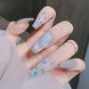 Lentejuelas para Uñas con Mariposas Láser, Sensación Popular de Internet, Decoraciones de Uñas Portátiles Estilo Ins Plateado Iridiscente Láser