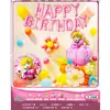 Traje de globos de cumpleaños transfronterizo para niños, decoración de tela para pared de fondo de fiesta de un año, suministros, accesorios para fotos, niños y niñas