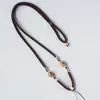 Suministro en stock colgante de madera de agarwood tejido a mano cuerda ajustable colgante DIY colgante de jade cuerda para colgante venta al por mayor