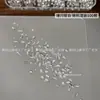 K9 Manicura Piedras de Strass Irregulares Planas Biseladas Plateadas Decoraciones de Strass Súper Brillantes Rivoli Rombo Gota de Agua Hojas de Arce Decoraciones Ultra Brillantes