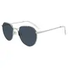 Gafas de Sol Clásicas Redondas Estilo Europeo y Americano, Modernas y Versátiles para Fotografía Callejera, Protección Solar, Unisex, Gafas de Sol Metálicas al por Mayor