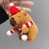 Llavero creativo de peluche de capibara Kapibala con forma de pareja de dibujos animados para coche, muñeco bonito, regalo pequeño al por mayor