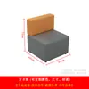 Combinación Sencilla de Sofá de Oficina y Mesa de Centro para Sala de Espera de Biblioteca de Estudio, Vestíbulo, Área de Negociación