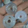 Colgante de cristal de ágata para joyería, color primario, excelente ágata blanca, accesorios de bricolaje, estrella, luna, Bodhi.