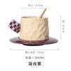 Juego Retro Japonés de Taza y Platillo de Café Taza de Cerámica Taza para Latte Juego para el Té de la Tarde