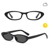 Óculos Fashion Cat-Eye que Mudam de Cor para Mulheres, Estilo de Luxo, Populares Online, Fazem o Rosto Parecer Mais Magro, Versátil, Anti-Luz Azul, Protetor, Óculos Sem Grau