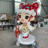 Esculturas Ornamentais Criativas de Desenho Animado em Fibra de Vidro para Uso Externo, Decorações de Personagens de Desenho Animado para Vitrines, Parques, Shoppings, Gramados, Elementos Personalizados para Paisagismo
