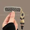 Pasador de Pelo con Borla de Campana de Diamante Azul para Mujer, Accesorio de Pelo Exquisito de Gama Alta, Pinza Lateral, Pasador de Pelo, Pinza BB Lateral de Estilo Antiguo