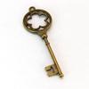 Amazon Supply, Múltiples Opciones para Elegir Zakka Retro Colgante de Llave de Bronce Accesorios para Joyería DIY Punk
