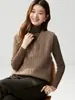 Suéter de cachemir de cuello en V de estilo simple para mujer, chaleco de punto grueso de siete hilos, camiseta sin mangas versátil para capas, suéter de punto