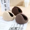 Orejeras de Invierno para Hombre, Cubreorejas de Felpa, Estilo Detrás de la Cabeza, Protectores de Oído Calientes para Estudiantes, Orejeras Engrosadas Antihielo para Mujer