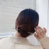 Horquilla para el pelo sencilla y elegante de estilo coreano para uso diario, con forma de bola, de metal, accesorios para el cabello