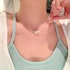 Collar de perlas de agua dulce con forma de estrella de mar de verano, accesorios para mujer, colgante con cuentas, gargantilla de nicho de lujo, cadena de clavícula, sentido de alta calidad