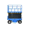 Elevador Tesoura Móvel para Trabalho em Altura em Armazéns e Fábricas 10m Plataforma Elevatória Hidráulica Elevador Rebocável