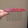 Pente para Cabelo com Estampa de Leopardo Retrô Doce Sem Costura com Múltiplos Dentes Estilo Coreano High-End Versátil Presilha de Cabelo para Mulheres Adultos Acessórios de Cabelo Headwear
